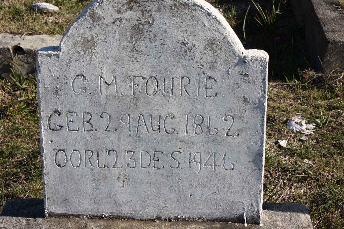 FOURIE C.M. 1862-1946