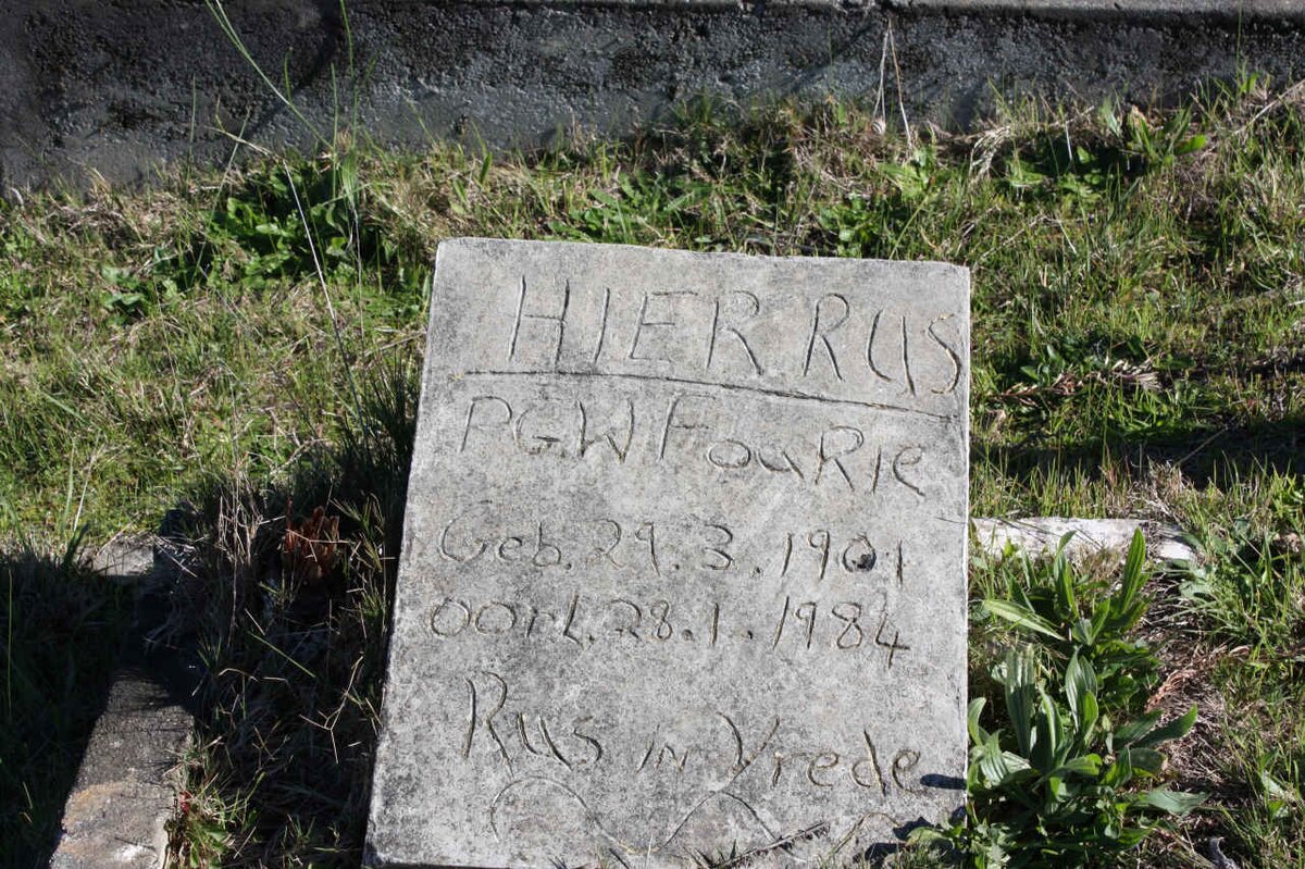 FOURIE P.G.W. 1901-1984