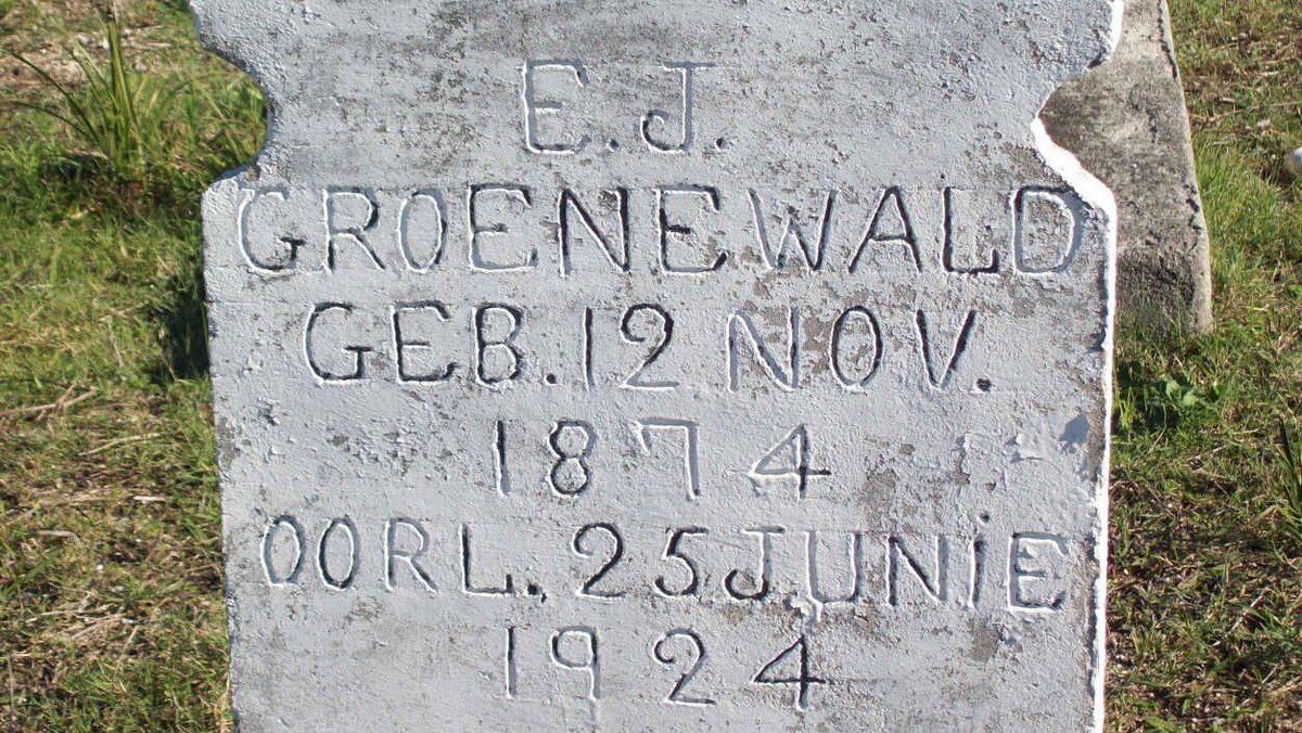 GROENEWALD E.J. 1874-1924