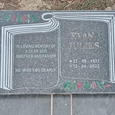 JULIES Evan 1971-2022