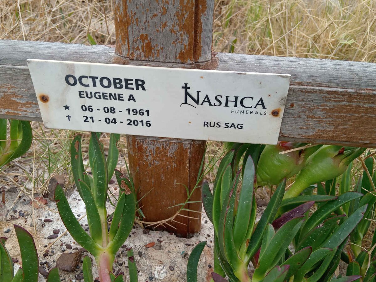 OCTOBER Eugene A. 1961-2016