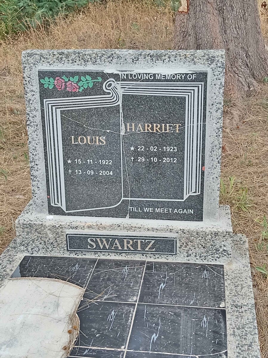 SWARTZ Louis 1922-2004 & Harriet 1923-2012