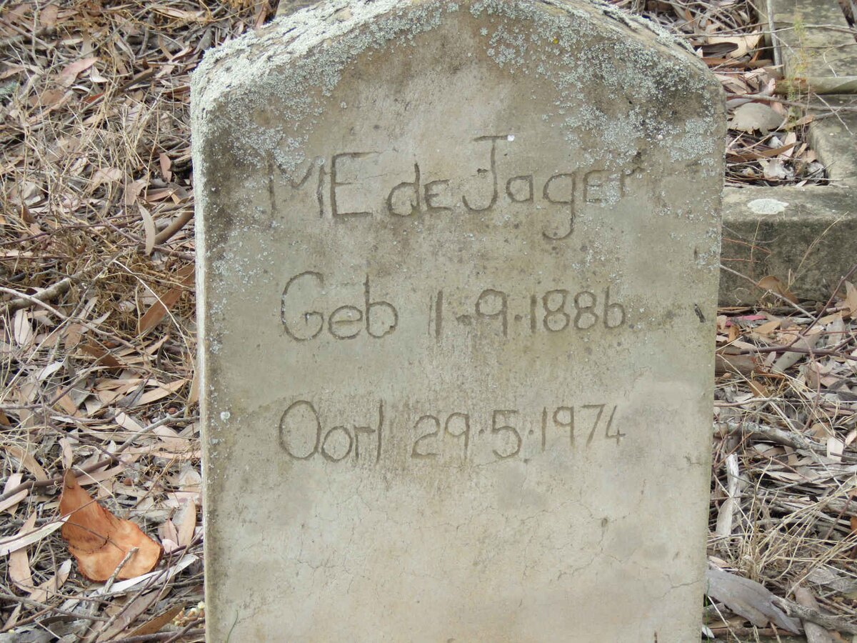 JAGER M.E., de 1886-1974