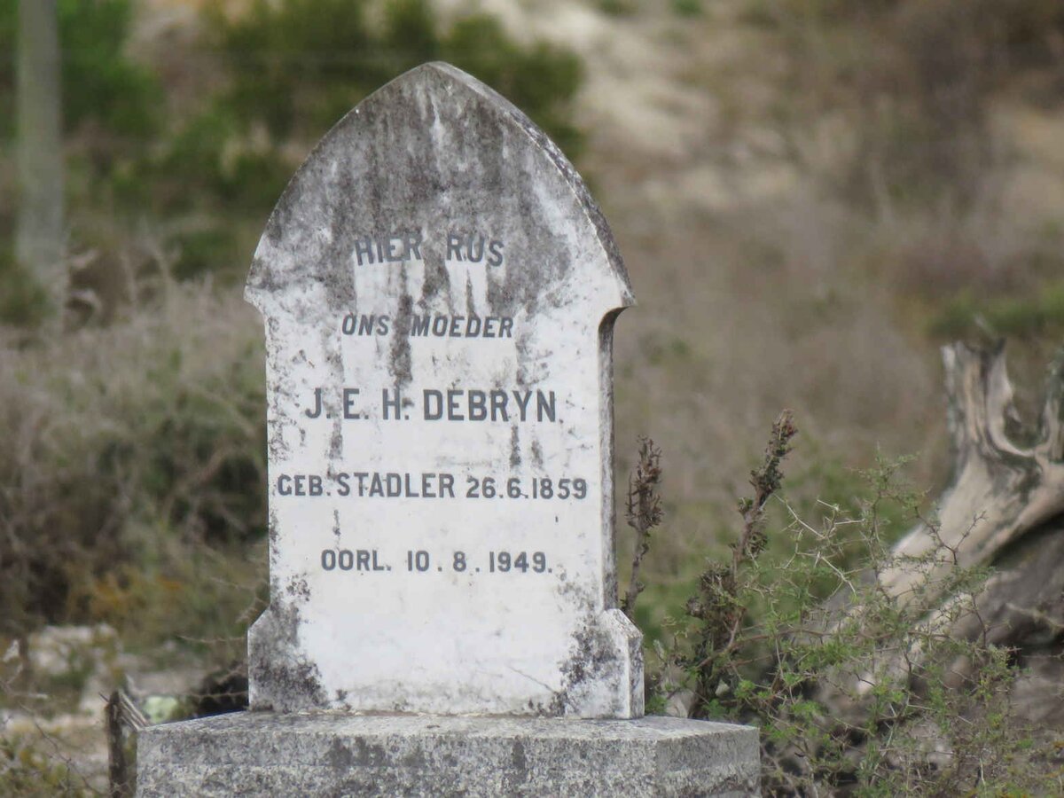 DEBRYN J.E.H. nee STADLER 1859-1949