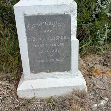 RENSBURG D.B., van -1928