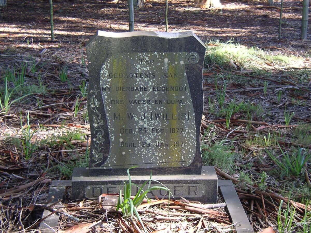 JAGER M.W.J., de 1877-1971