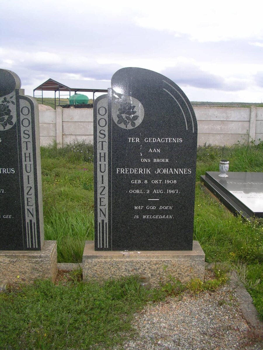 OOSTHUIZEN Frederik Johannes 1908-1967