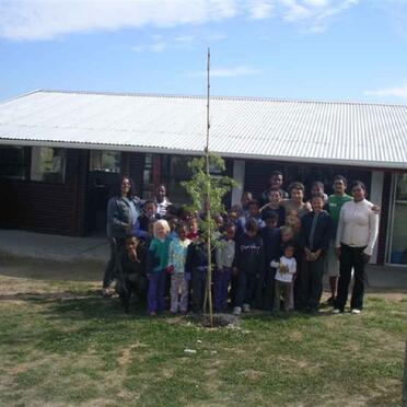 Western Cape, RIVERSDALE district, Vermaaklikheid, Christelike Skool, farm cemetery