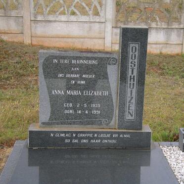 OOSTHUIZEN Anna Maria Elizabeth 1935-1991