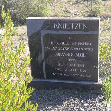 KNOETZEN Johannes Adolf 1934-1976