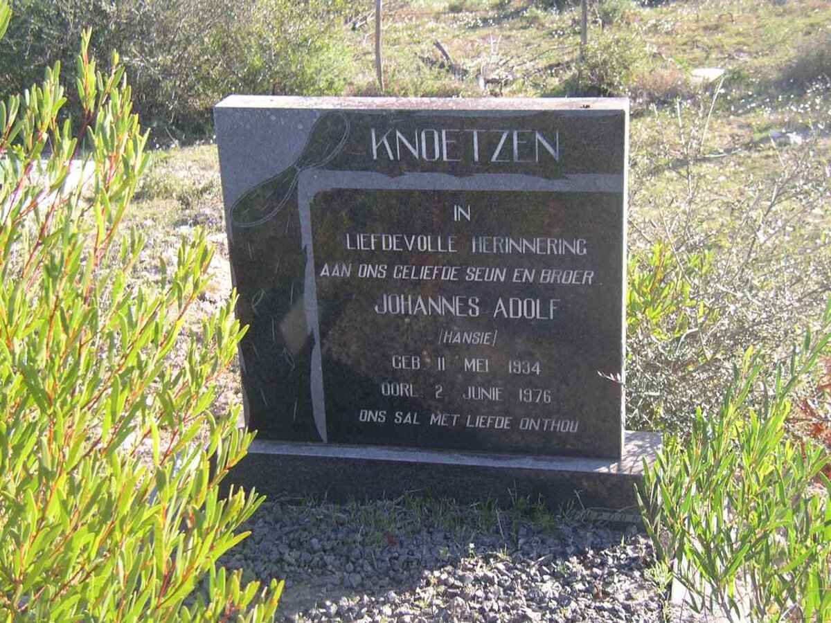 KNOETZEN Johannes Adolf 1934-1976