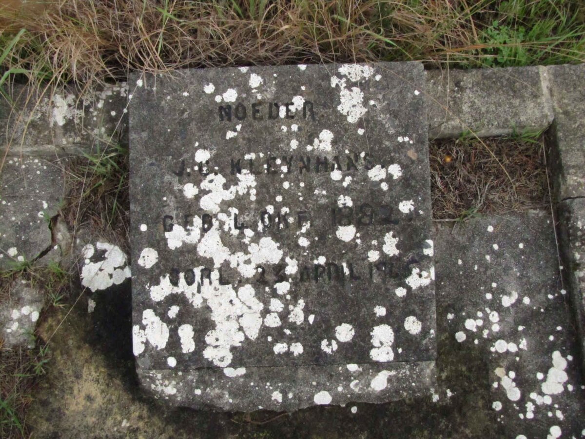 KLEYNHANS J.G. 1882-1962
