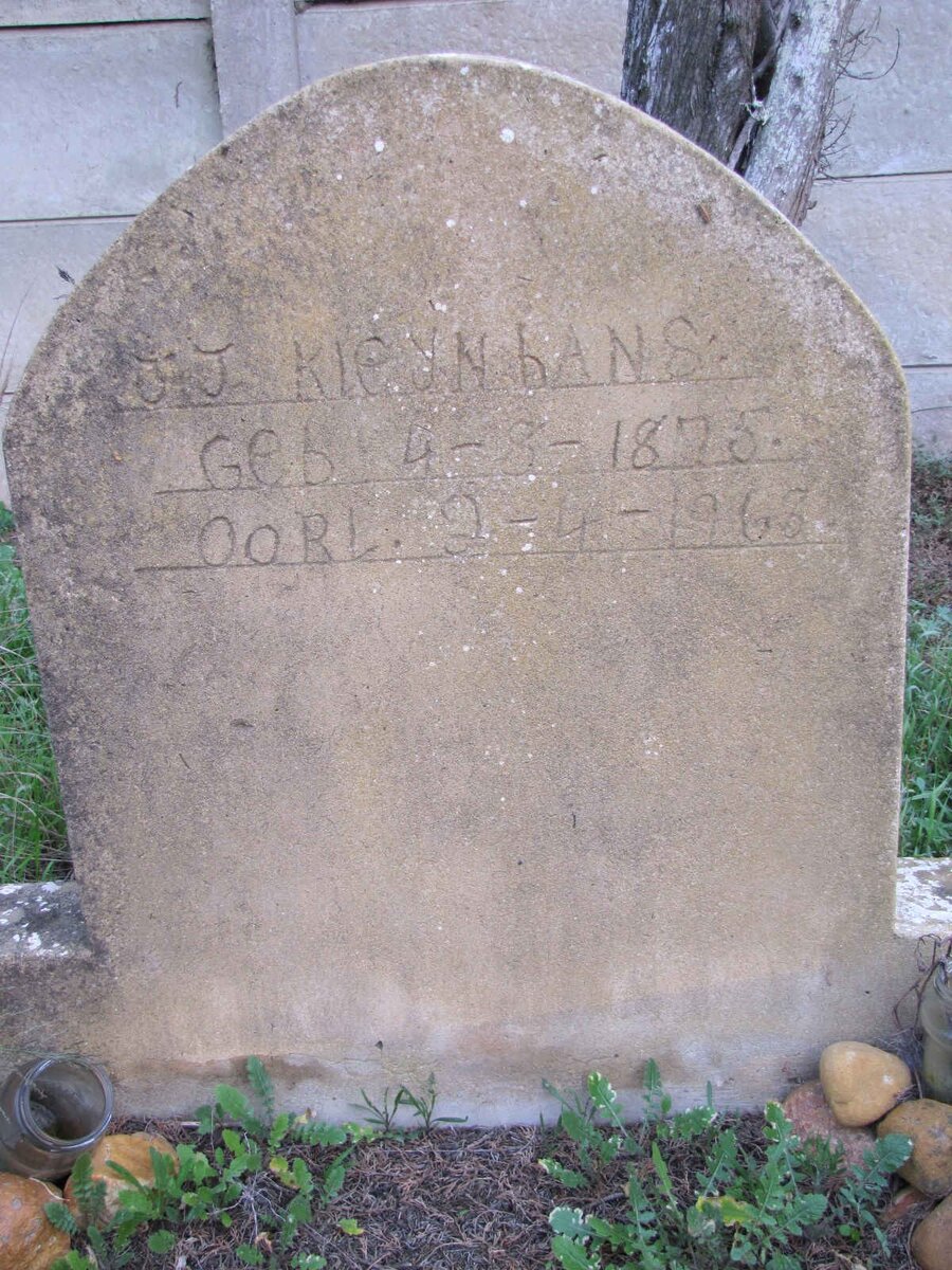 KLEYNHANS J.J. 1875-1968