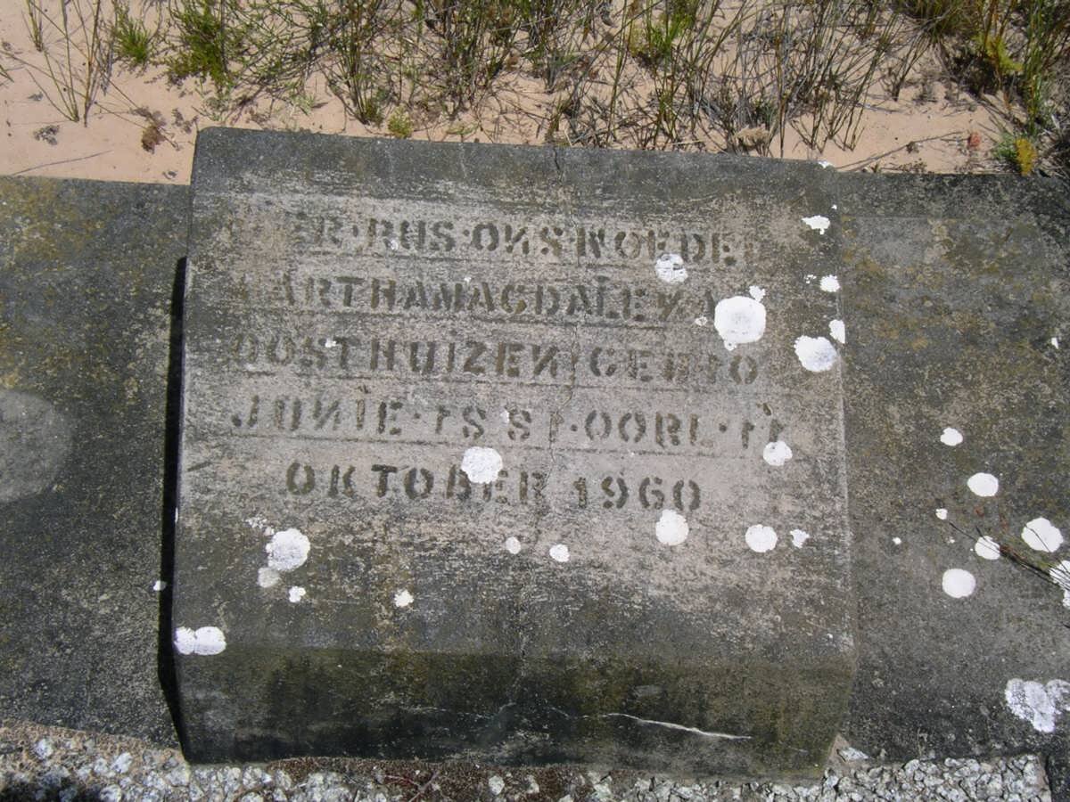 OOSTHUIZEN Martha Magdalena 1881-1960