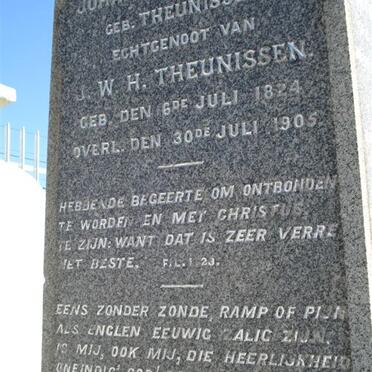 THEUNISSEN Johanna Elizabeth geb THEUNISSEN 1824-1905