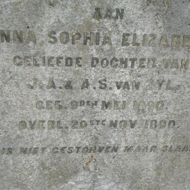 ZYL Anna Sophi Elizabeth, van 1890-1890