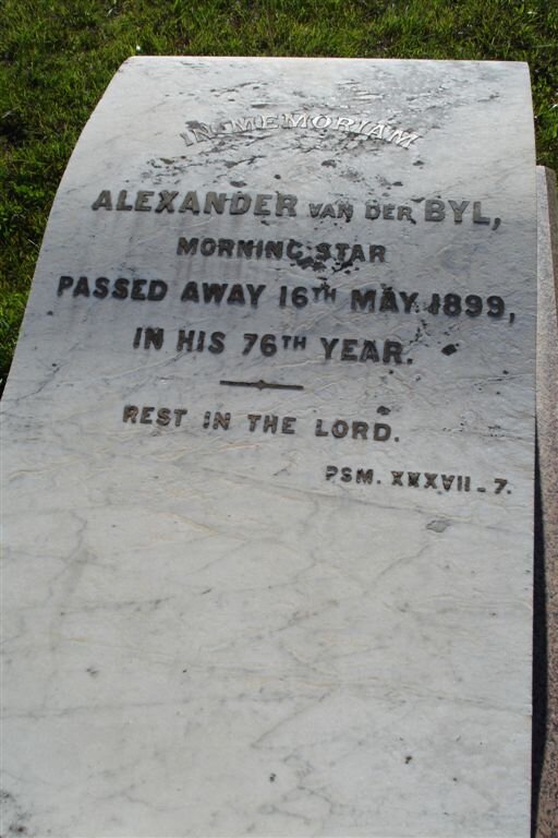 BYL Alexander, van der  -1899