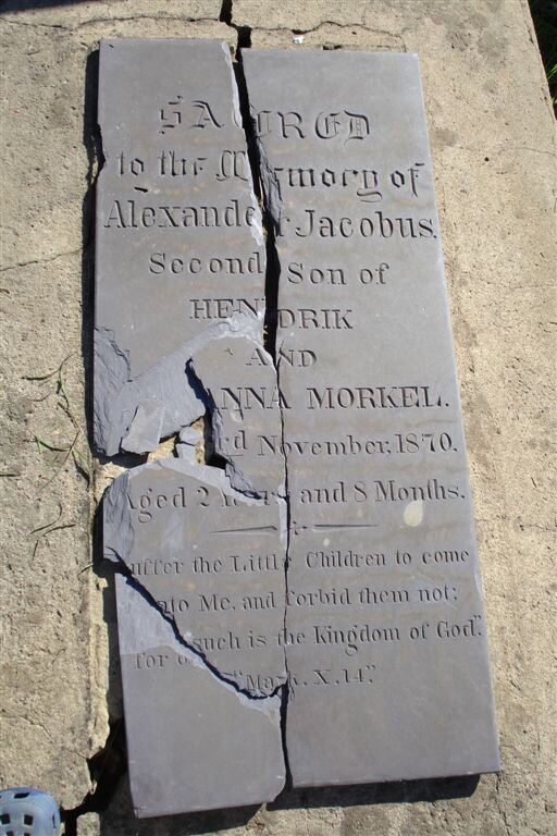MORKEL Alexander Jacobus  -1870