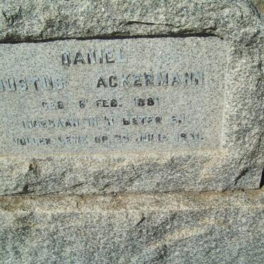 ACKERMANN Daniel Justus 1881-1961