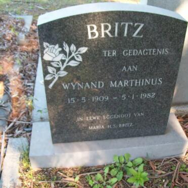 BRITZ Wynand Marthinus 1909-1982