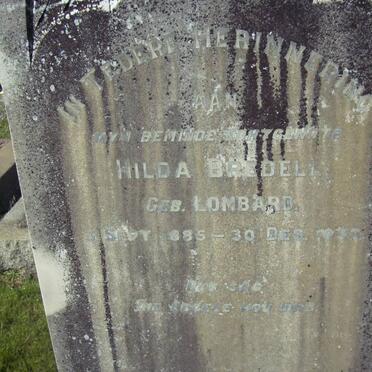 BREDELL Hilda nee LOMBARD 1885-1930