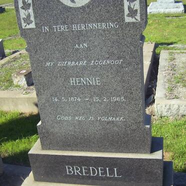 BREDELL Hennie 1874-1965?