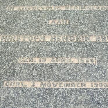 BRINK Christoph Hendrik 1856-1908