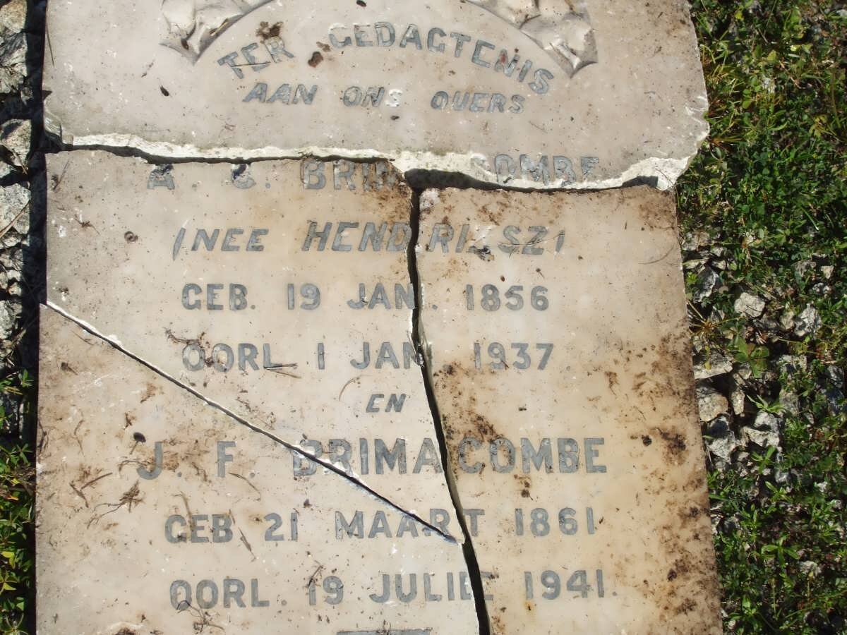 BRIMACOMBE J.F. 1861-1941 &amp; A.C. HENDRIKSZ 1856-1937