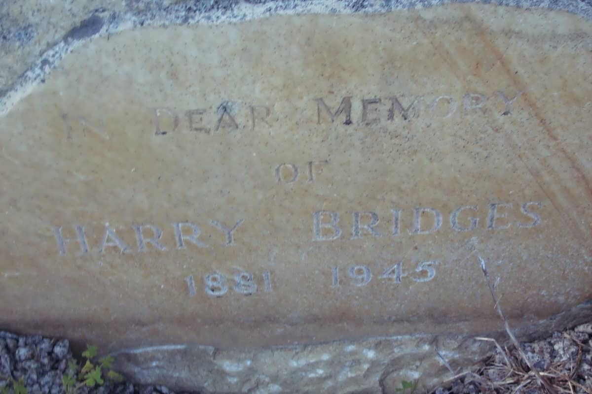 BRIDGES Harry 1881-1945