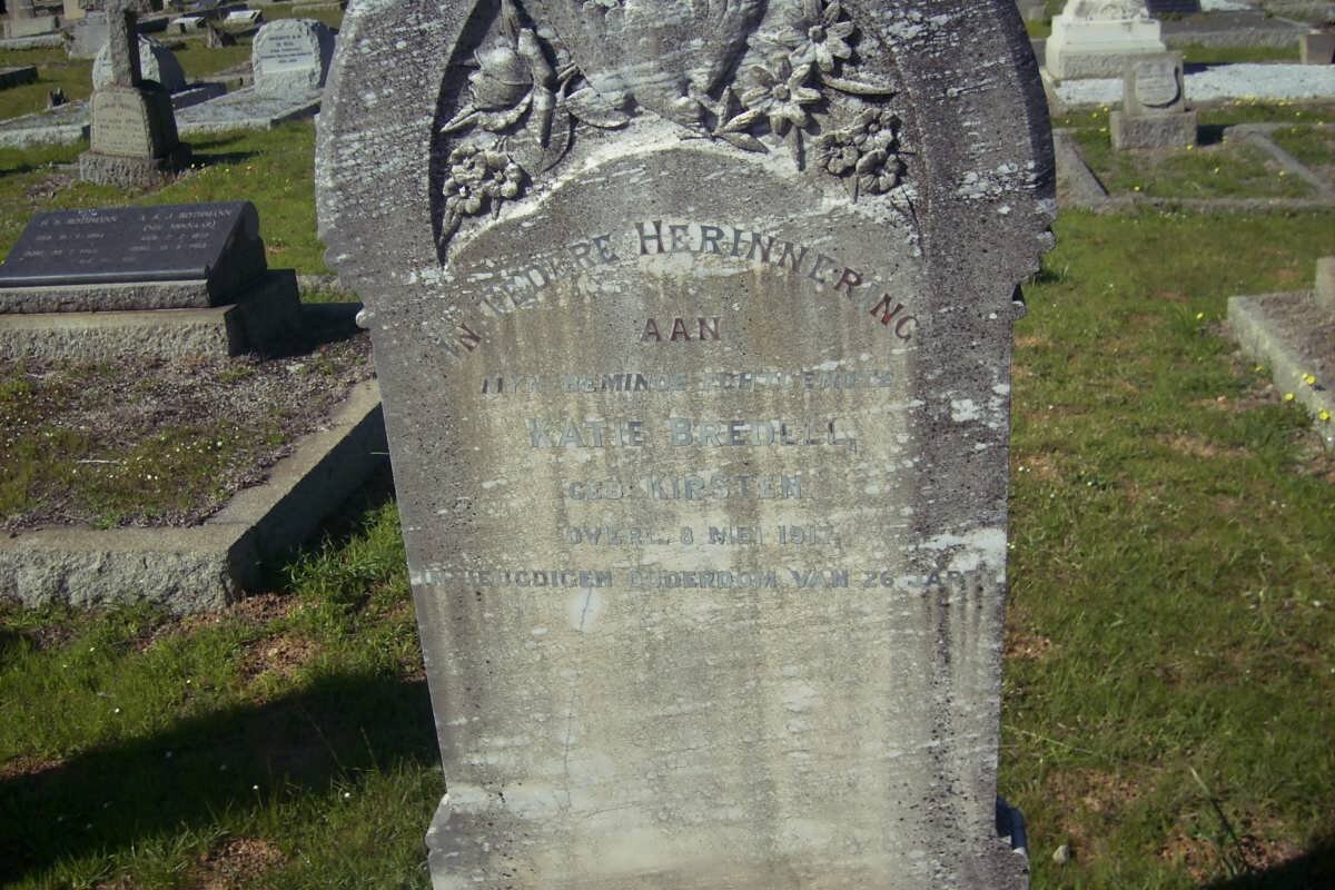 BREDELL Katie nee KIRSTEN -1917