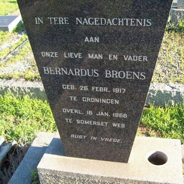 BROENS Bernardus 1917-1968