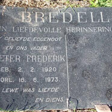BREDELL Pieter Frederik 1920-1973