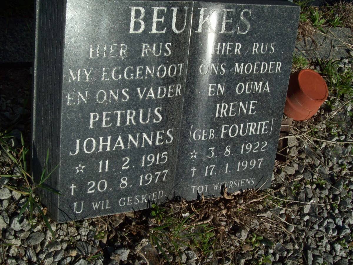 BEUKES Petrus Johannes 1915-1977 &amp; Irene FOURIE 1922-1997