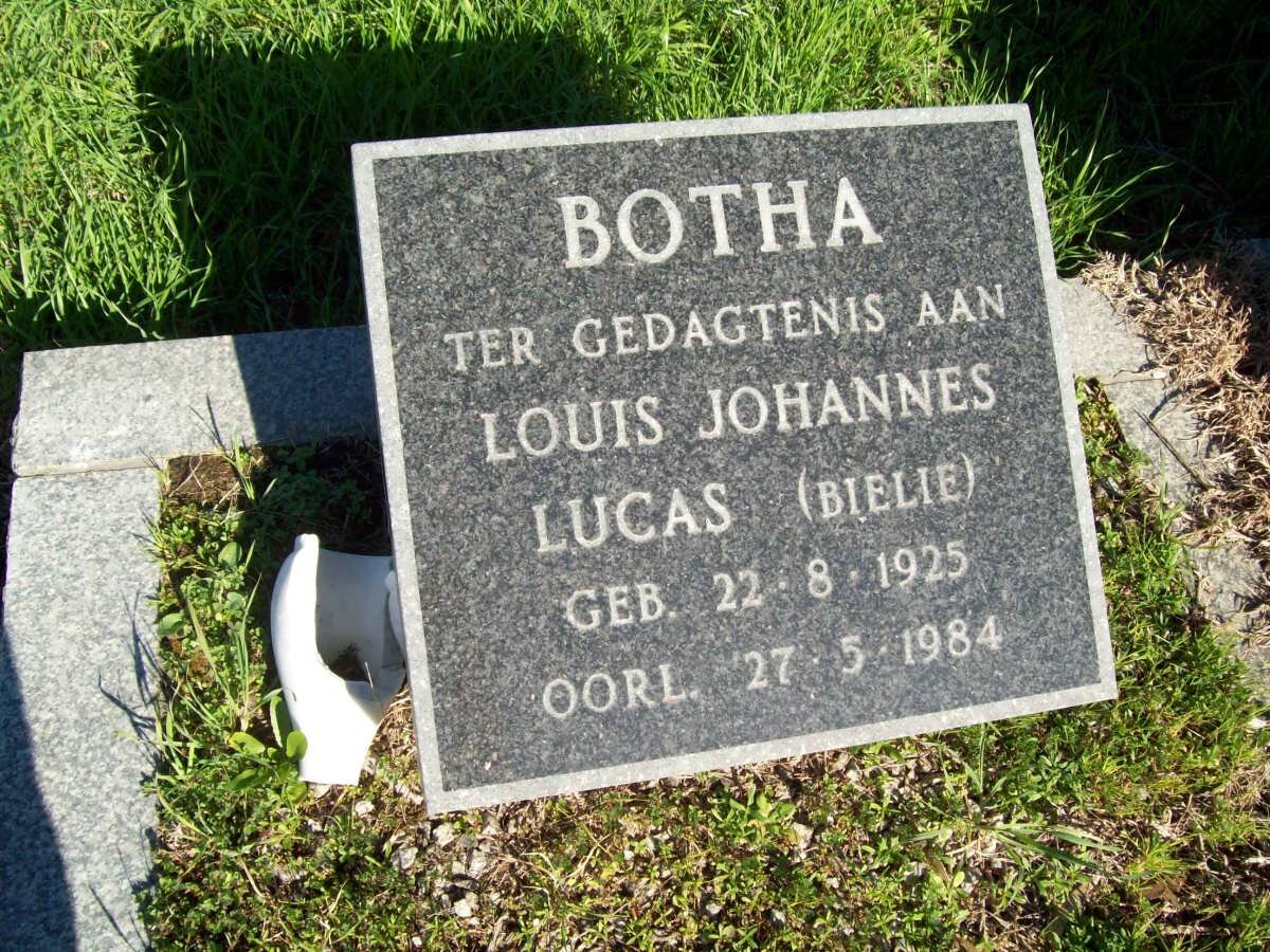 BOTHA Louis Johannes Lucas 1925-1984