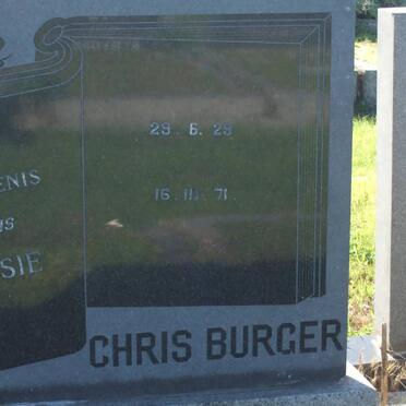 BURGER Chris 1929-1971