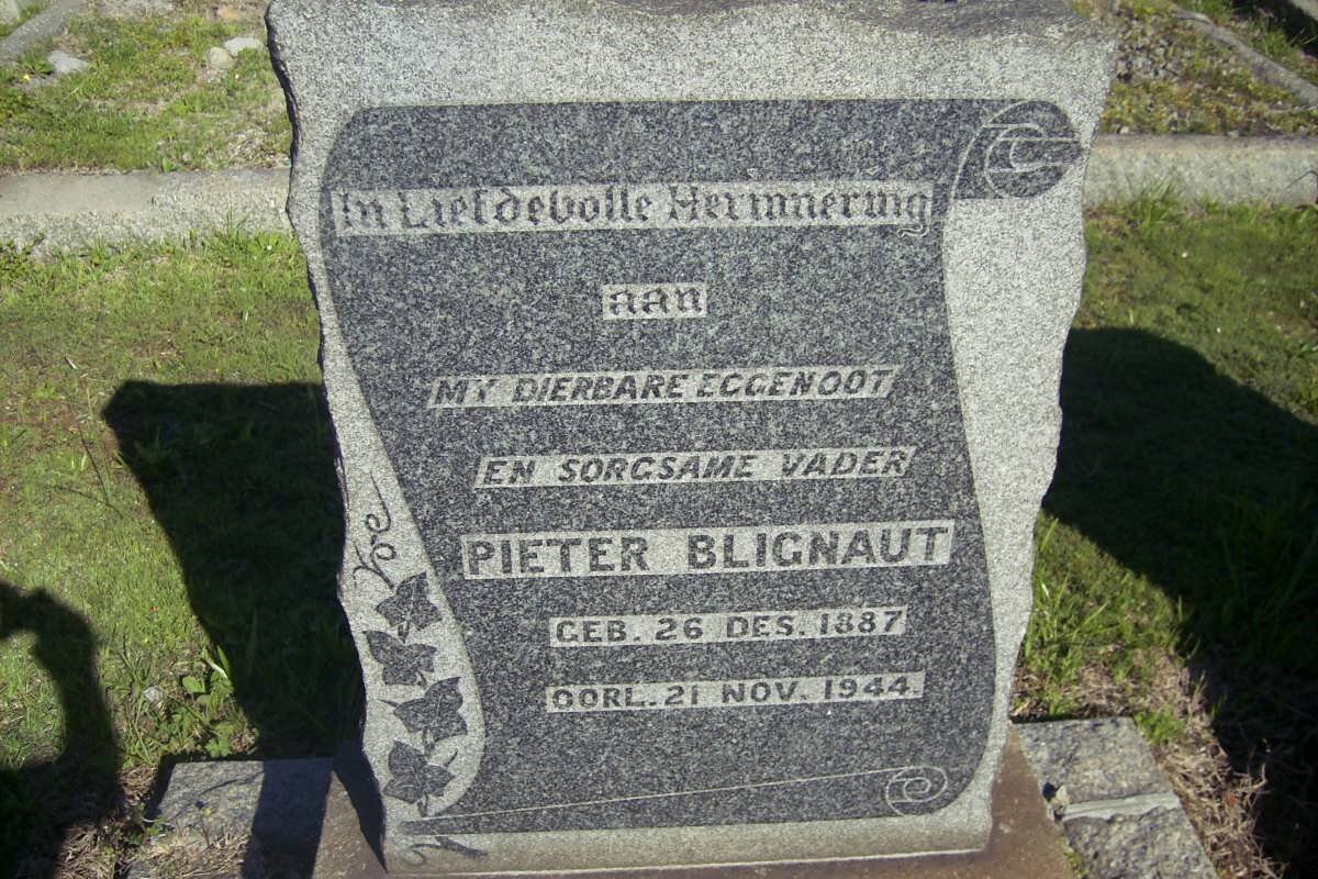 BLIGNAUT Pieter 1887-1944
