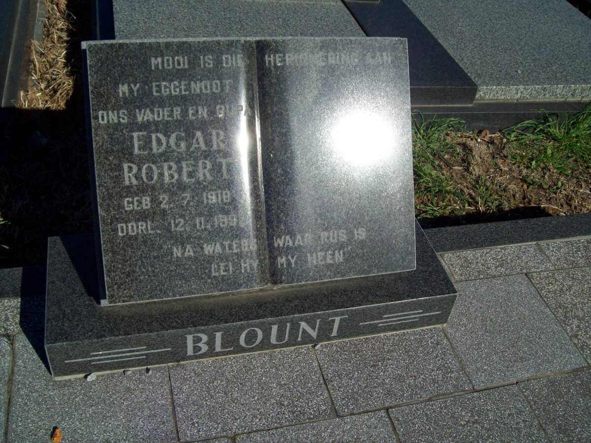 BLOUNT Edgar Robert 1918-1992