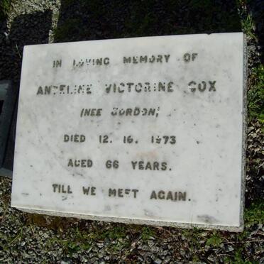 COX Angeline Victorine nee GORDON -1973