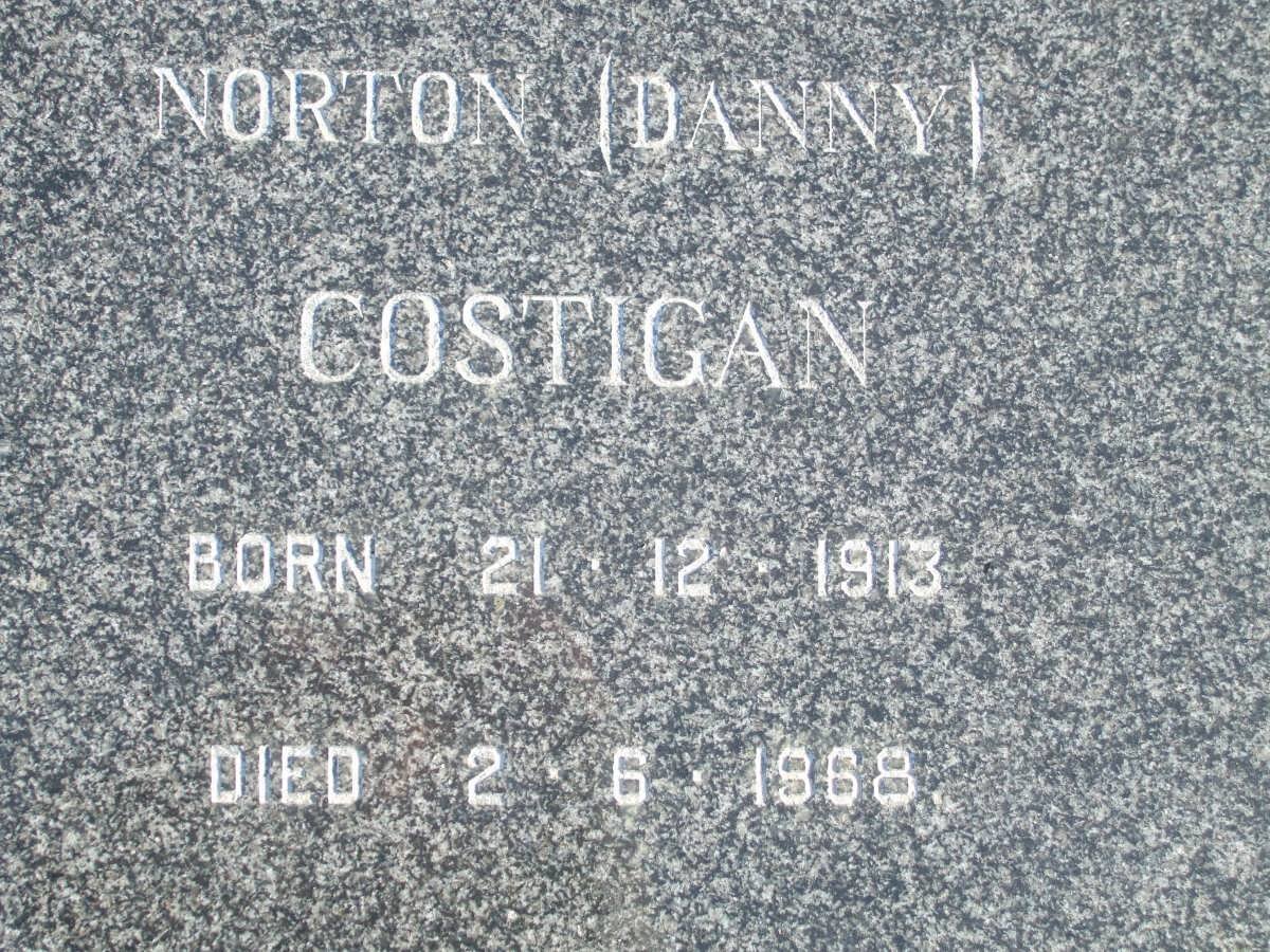 COSTIGAN Norton 1913-1968