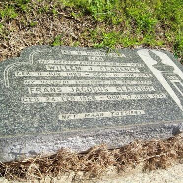 CLARENCE Willem J. 1889-1946 :: CLARENCE Frans Jacobus 1928-1972