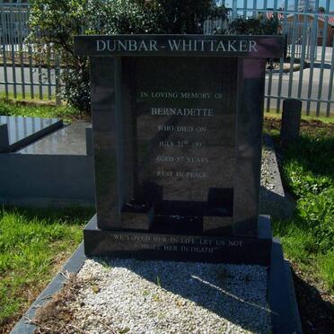 DUNBAR-WHITTAKER Bernadette -1997