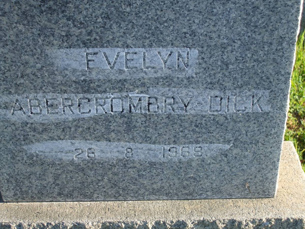 DICK Evelyn Abercrombry -1969