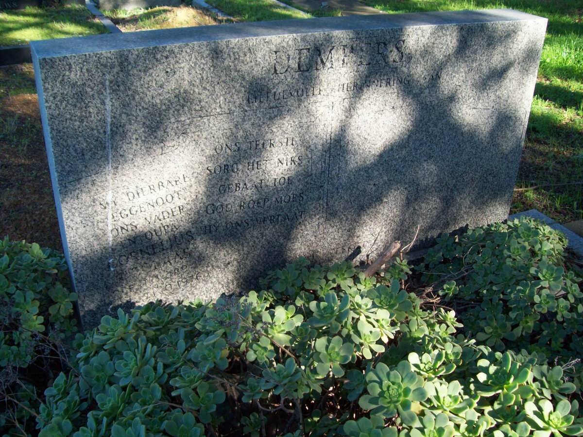 DEMPERS Cornelius Nicolaas 189?-1976