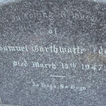 EDGAR Samuel Carthwaite -1947