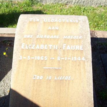 FAURE Elizabeth 1865-1944