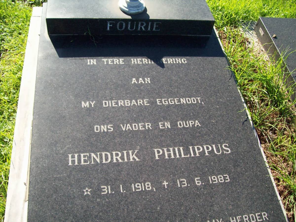 FOURIE Hendrik Philippus 1918-1983