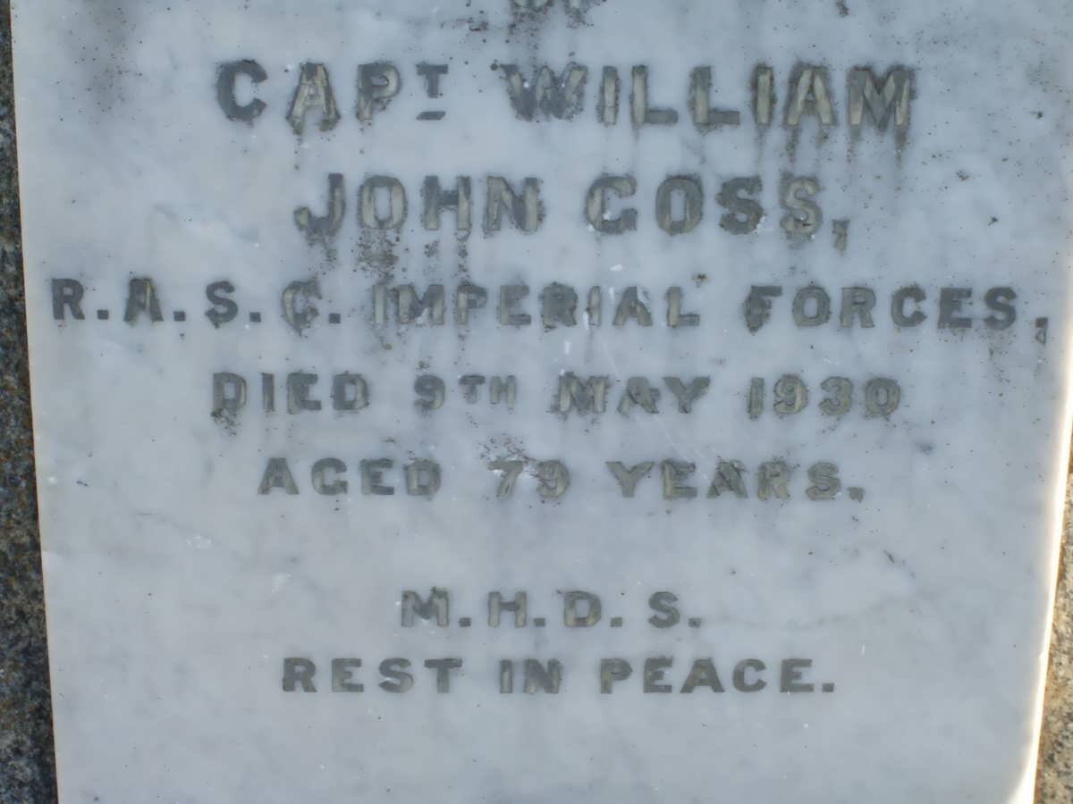 GOSS William John -1930