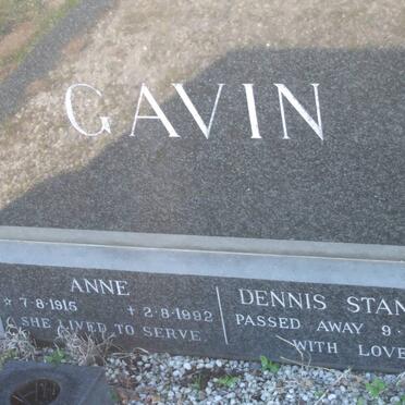 GAVIN Dennis Stanley -1971 &amp; Annie 1915-1992