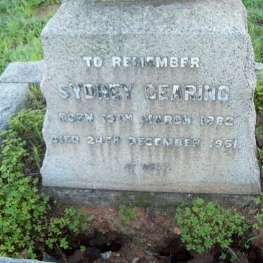 GEARING Sydney 1882-1951