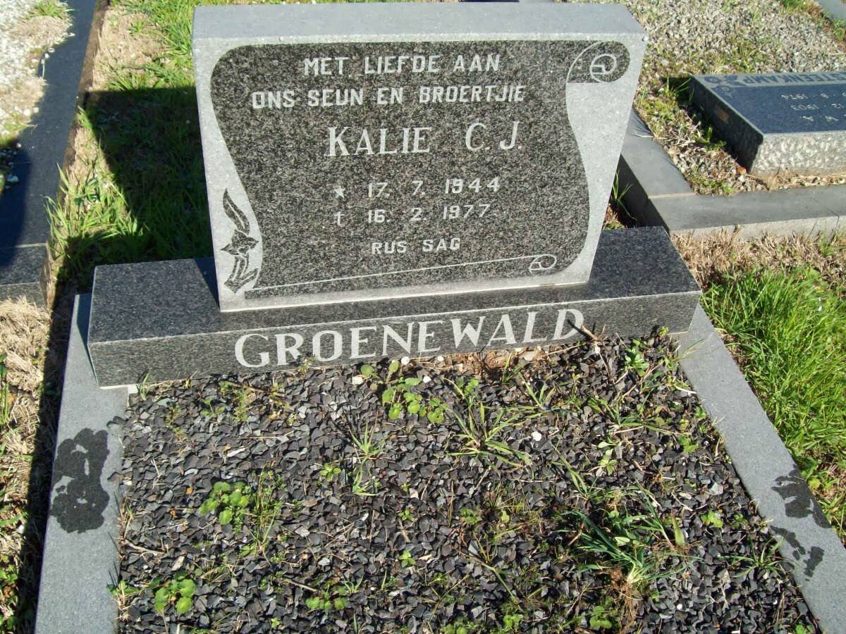 GROENEWALD Kalie C.J. 1944-1977
